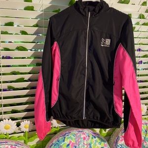 Karrimor hot pink and black running jacket